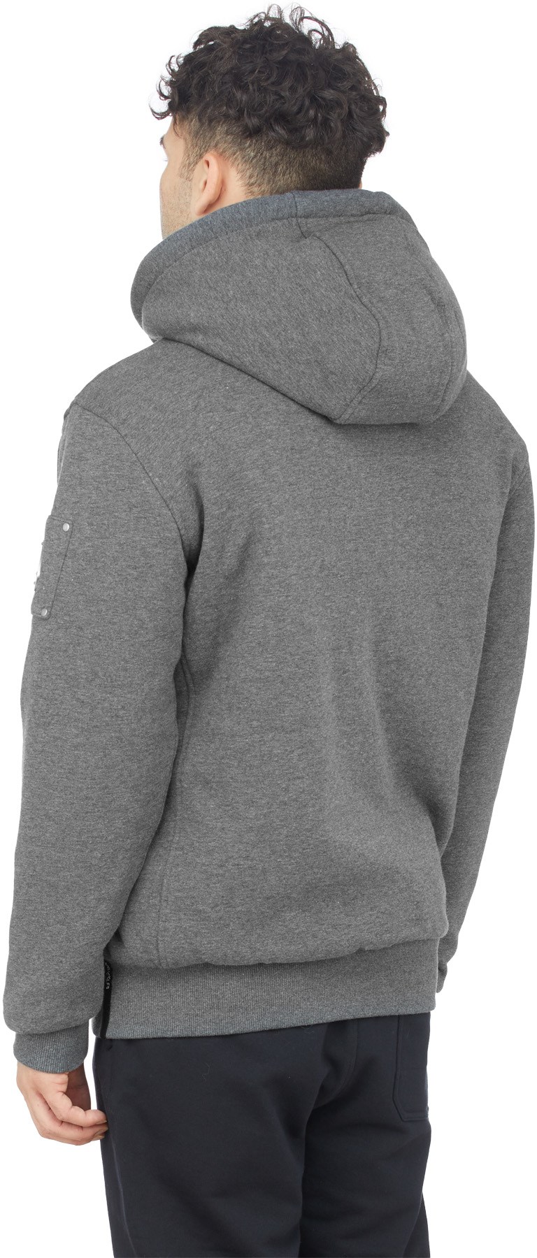 Moose Knuckles: Grey Classic Bunny Hoodie - 3