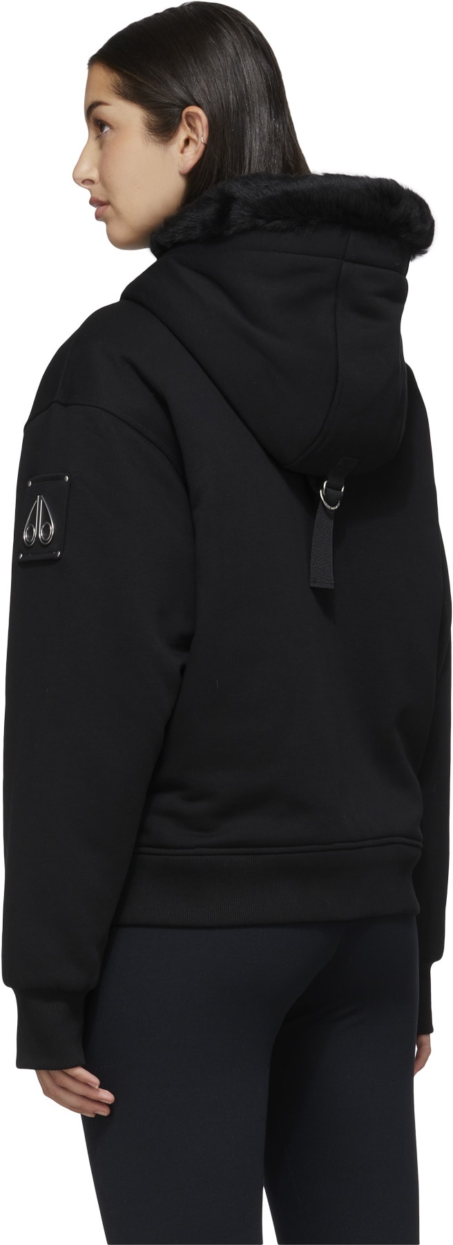 Moose Knuckles: Noir Blouson Aviateur Bergen Bunny Noir - 3