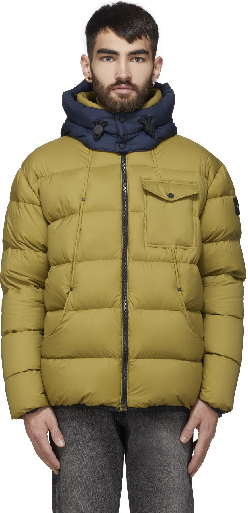 Moose Knuckles: Vert Manteau Bedstuy Vert - 1
