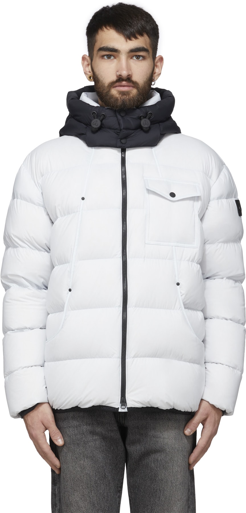 Moose Knuckles: White Bedstuy Jacket - 1