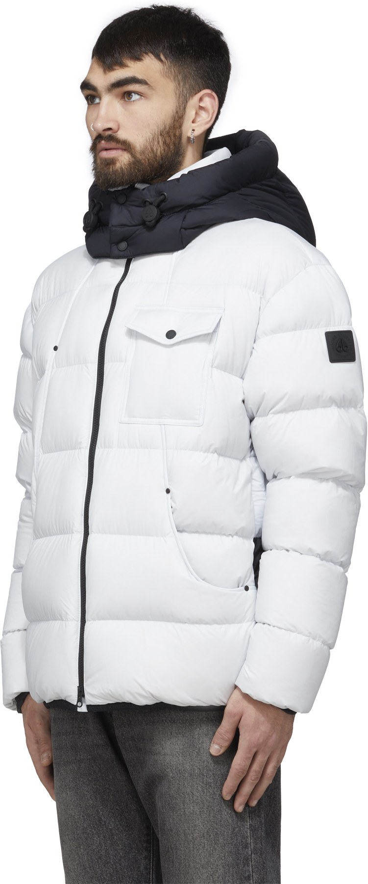 Moose Knuckles: Blanc Manteau Bedstuy Blanc - 2