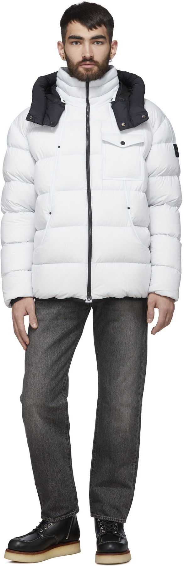 Moose Knuckles: White Bedstuy Jacket - 4