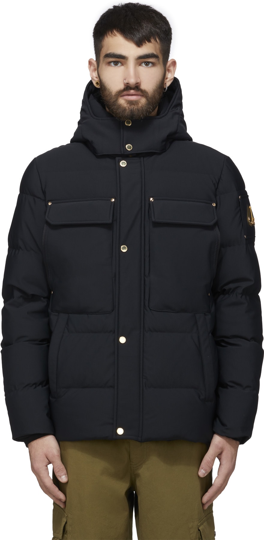 Moose Knuckles: Noir Manteau Skillman Noir - 1