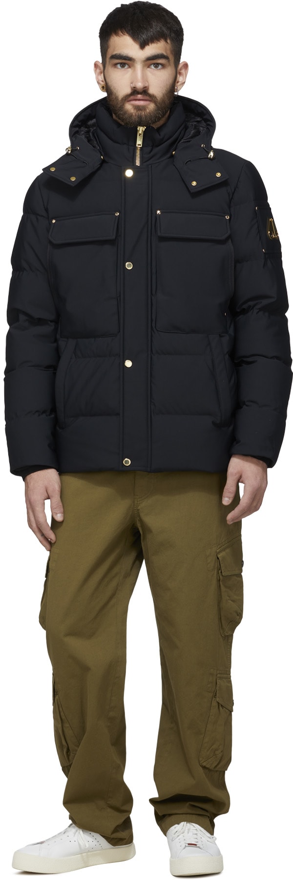 Moose Knuckles: Noir Manteau Skillman Noir - 4