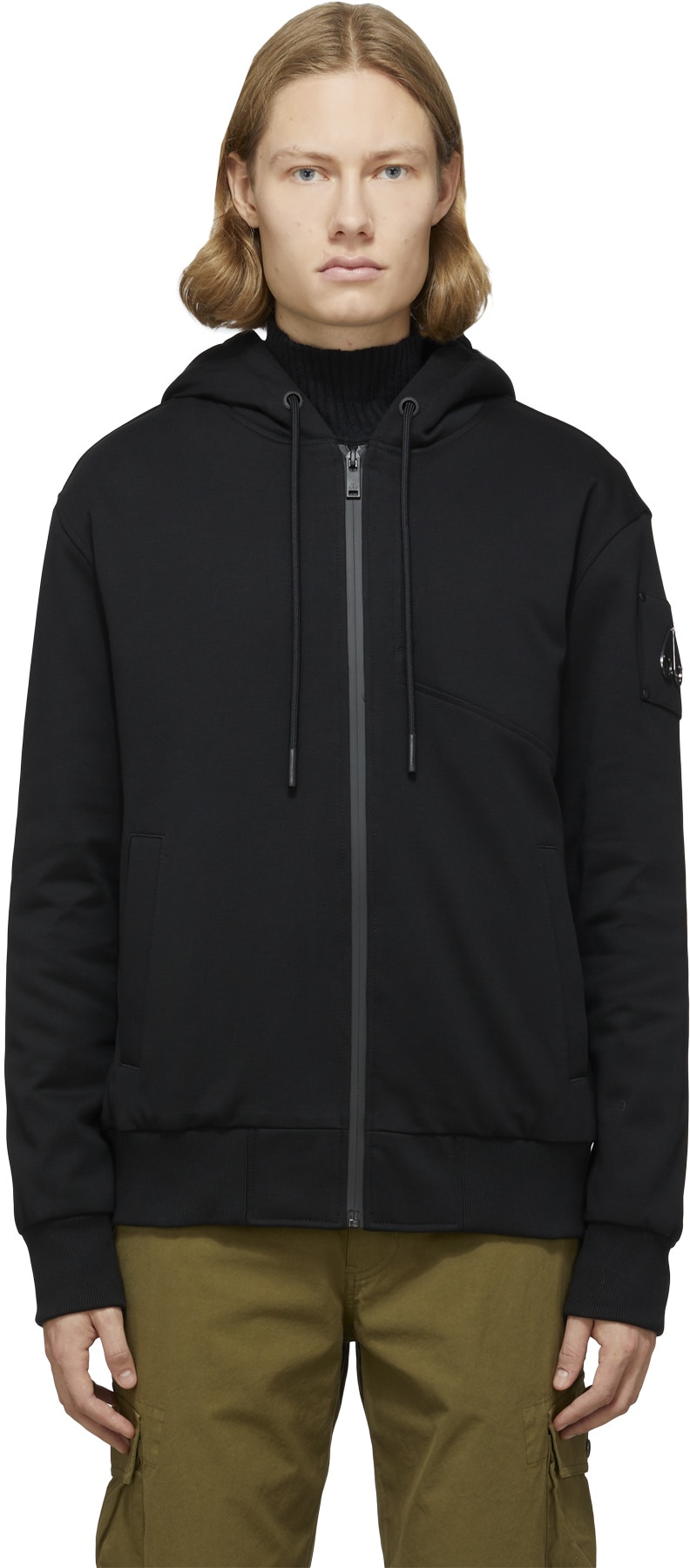Moose Knuckles: Noir Pull à Capuche Tilden Noir - 1