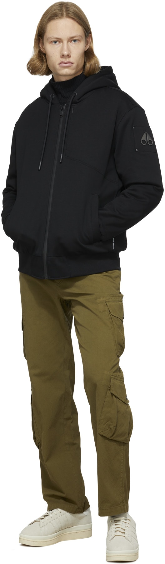 Moose Knuckles: Noir Pull à Capuche Tilden Noir - 4