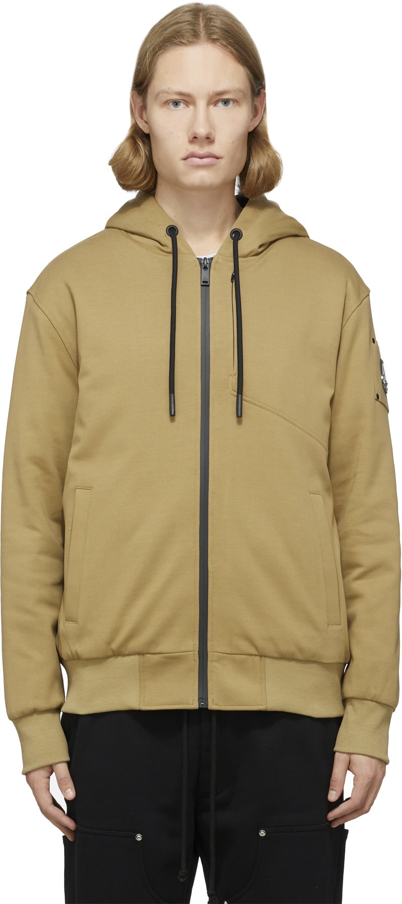 Moose Knuckles: Green Tilden Zip Up Hoodie - 1