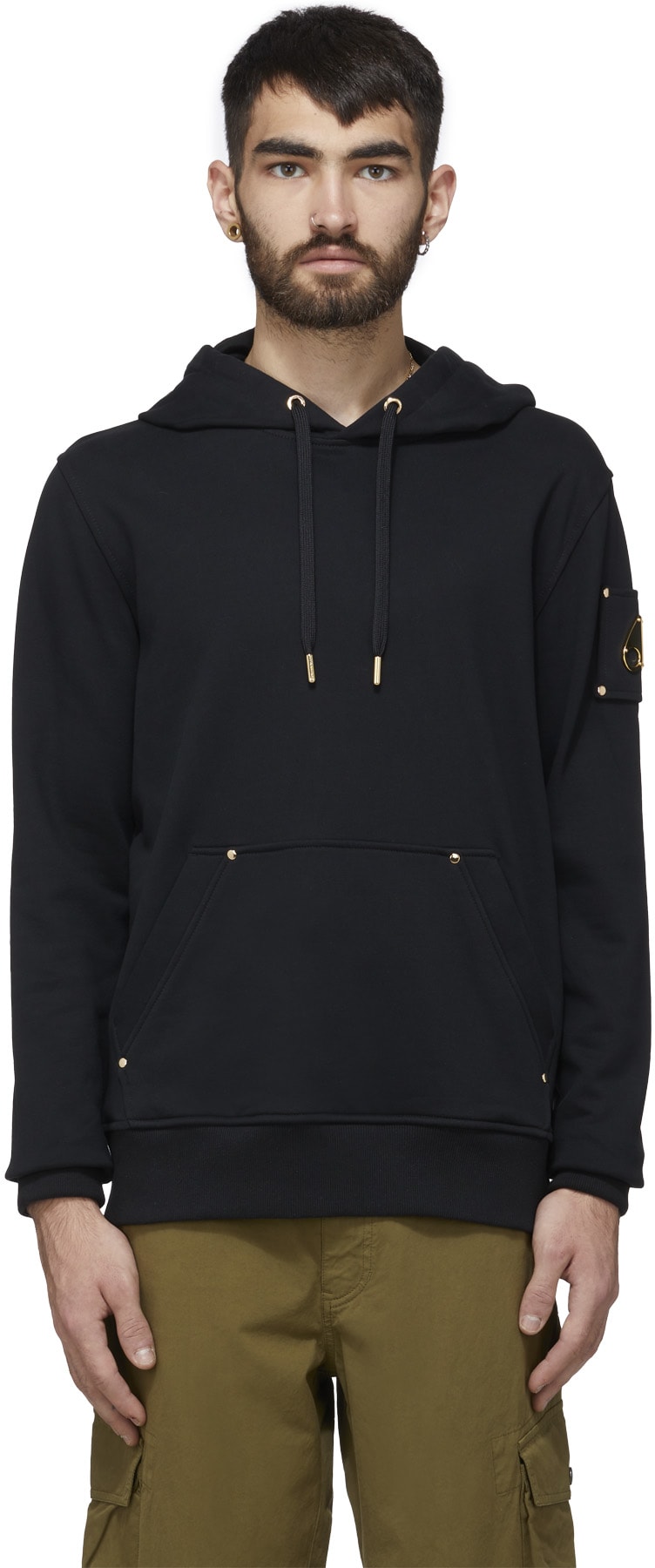 Moose Knuckles: Black Martense Hoodie - 1