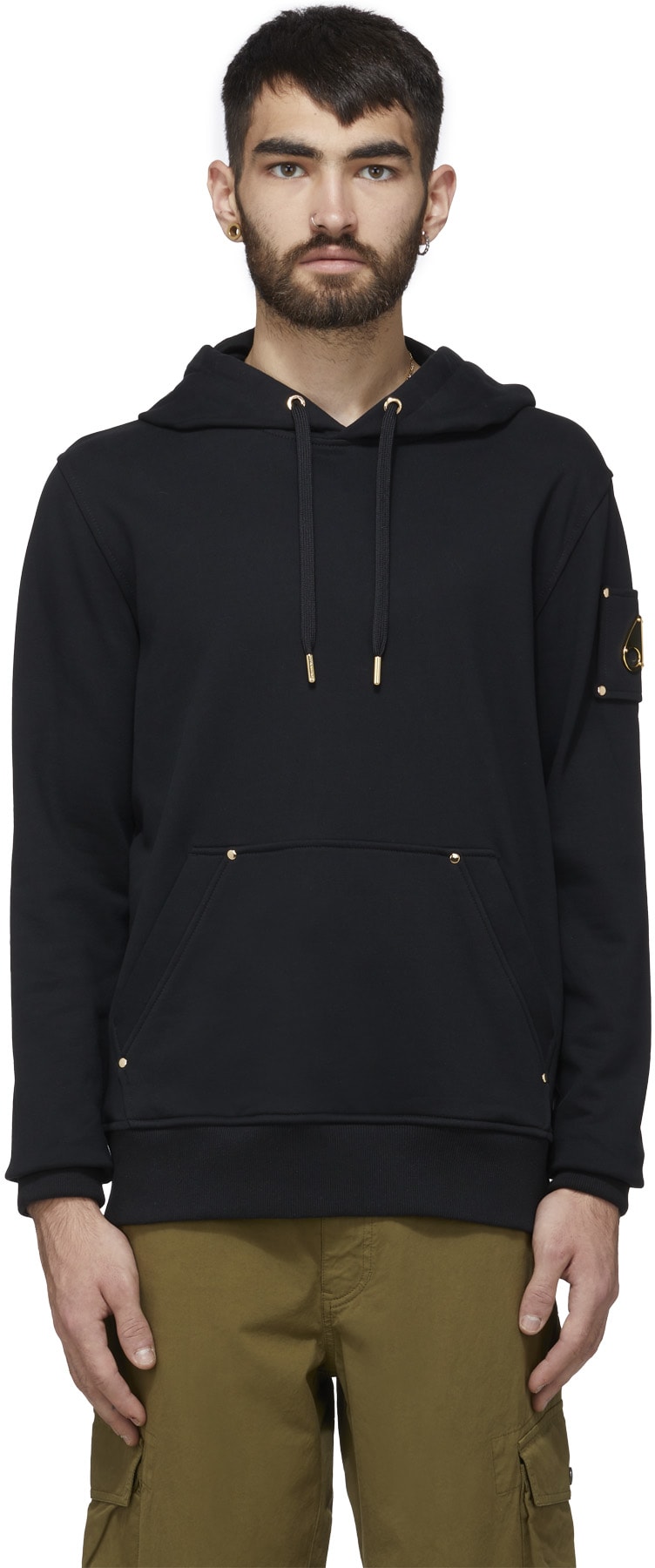 Moose Knuckles: Noir Pull à Capuche Martense Noir - 1