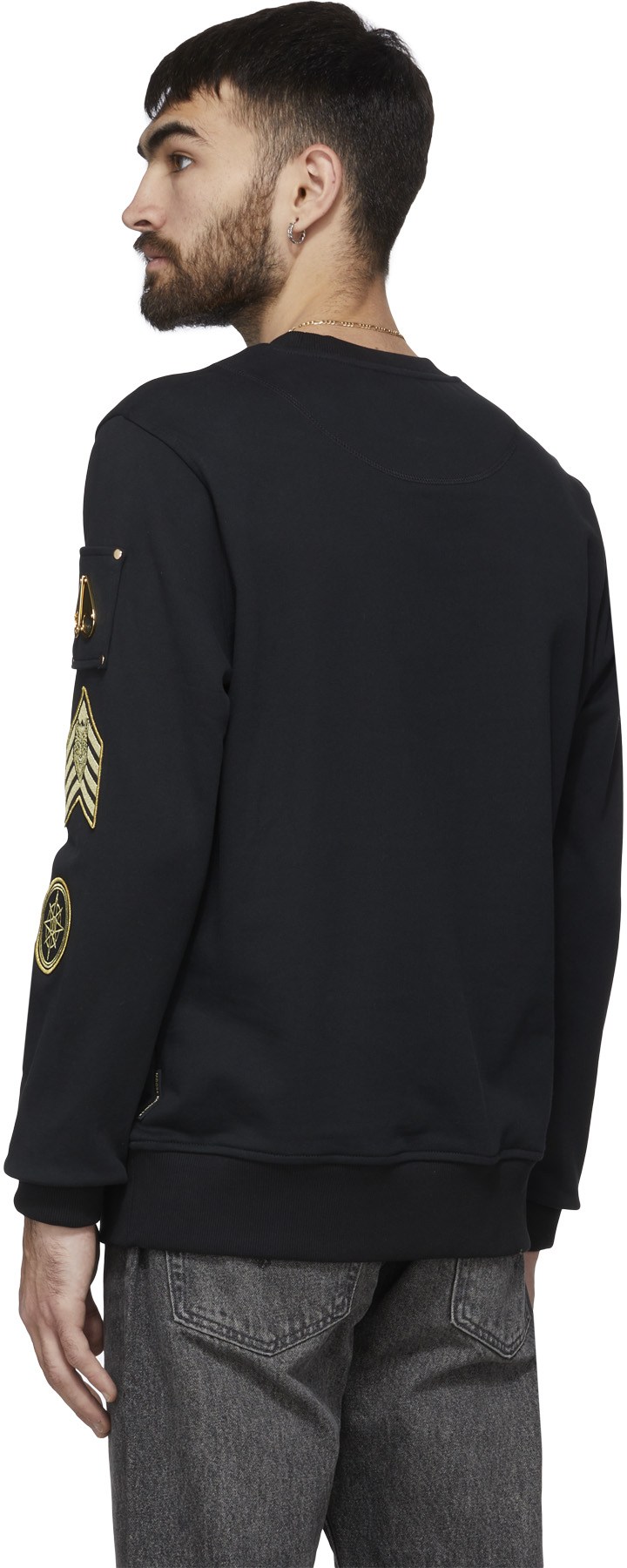Moose Knuckles: Black Montrose Pullover Sweater - 3
