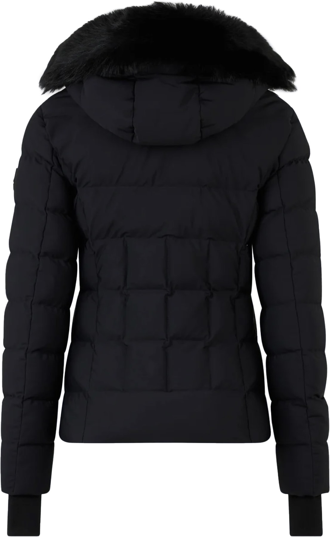 Moose Knuckles: Noir Veste en shearling Betta Noir - 2