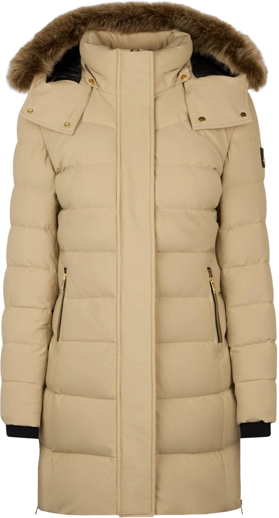 Moose Knuckles: Neutrals Gold Series Watershed Shearling Parka - 1