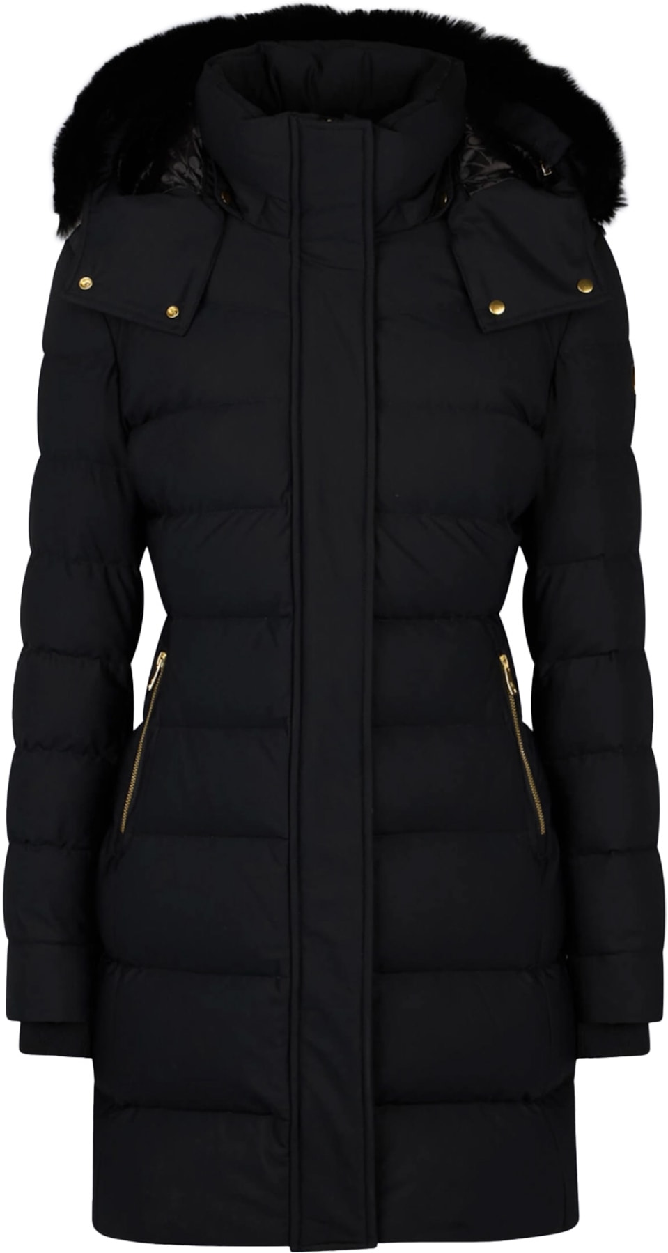 Moose Knuckles: Noir Gold Series - Parka en shearling Watershed Noir - 1