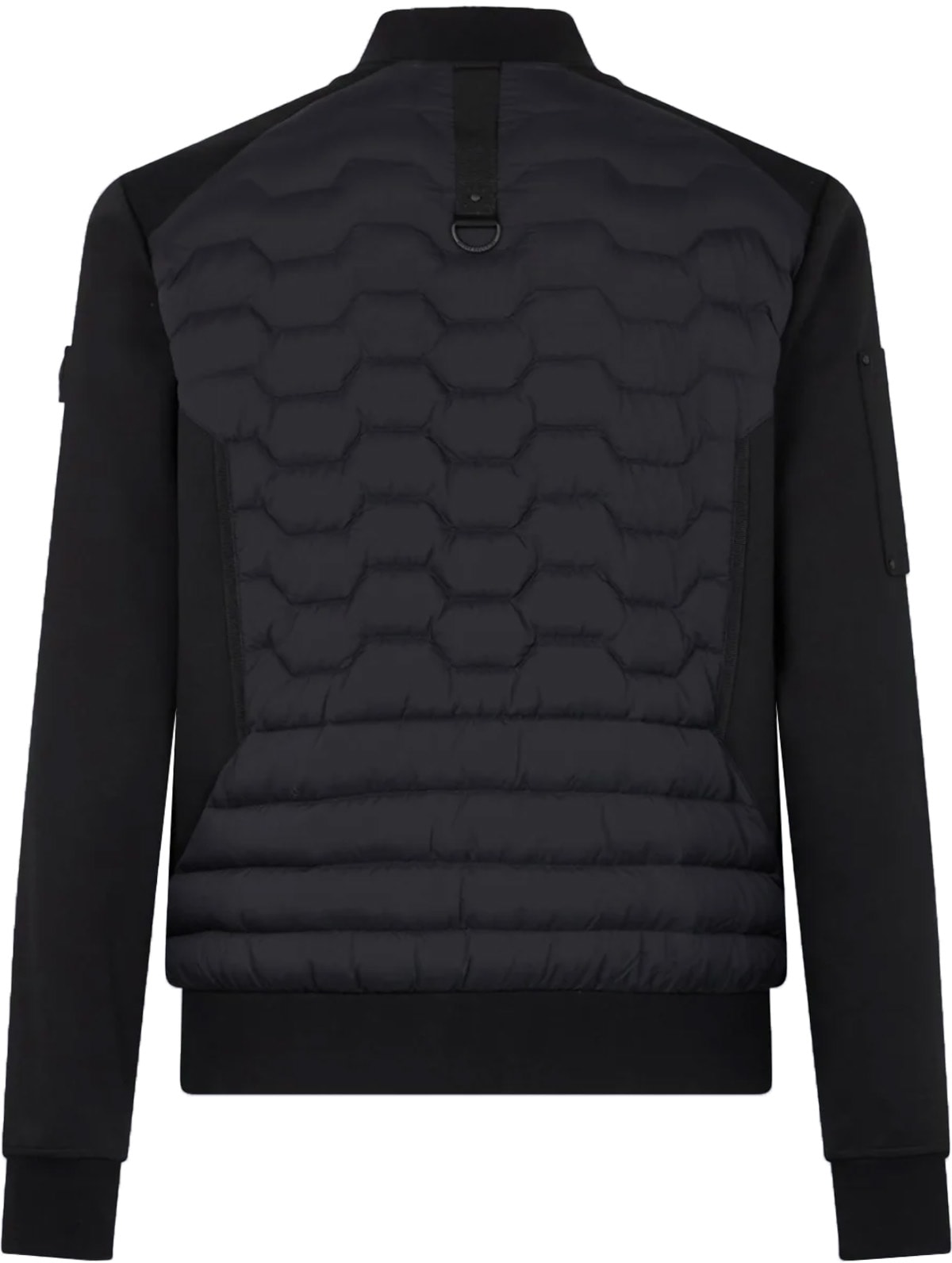 Moose Knuckles: Black Granite Hybrid Bomber Jacket - 2