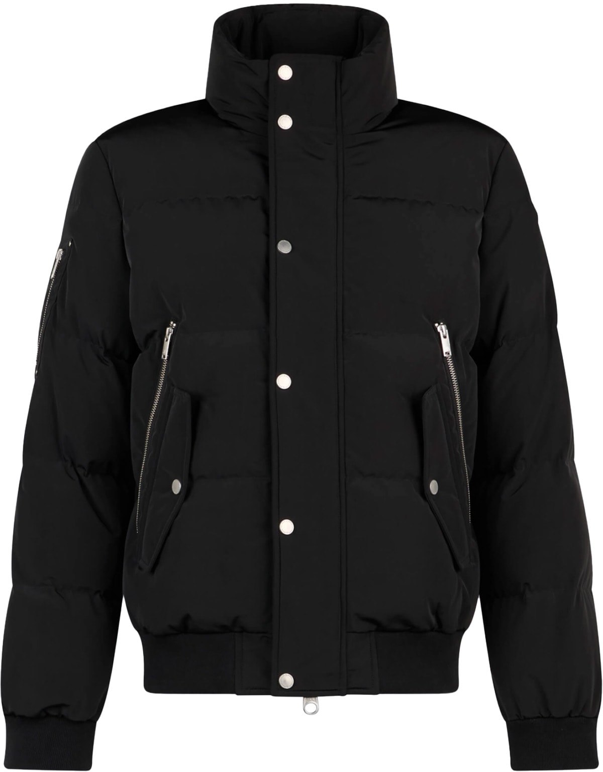 Moose Knuckles: Black High Point Bomber Jacket - 1