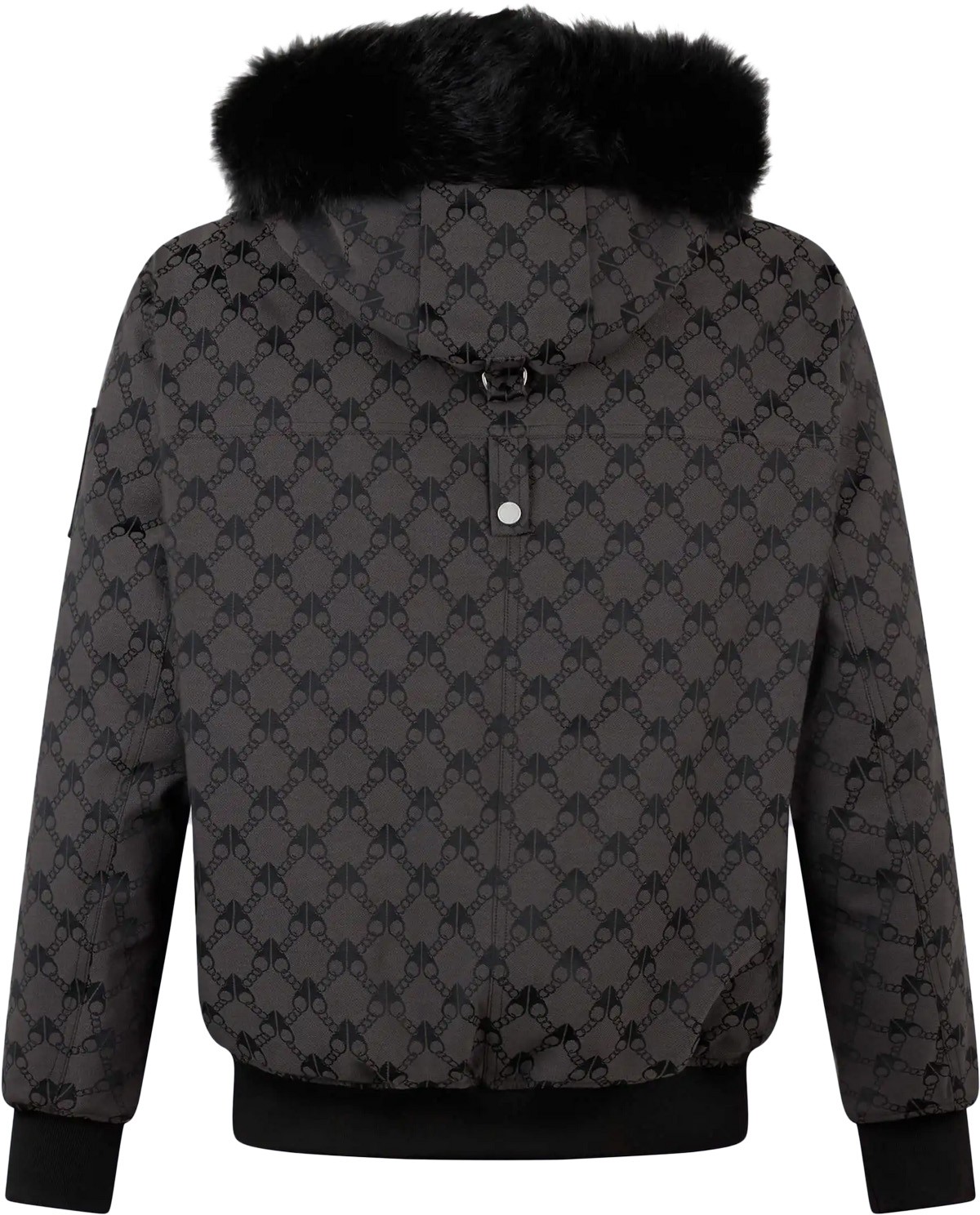 Moose Knuckles: Grey Denali Monogram Bomber Jacket - 2