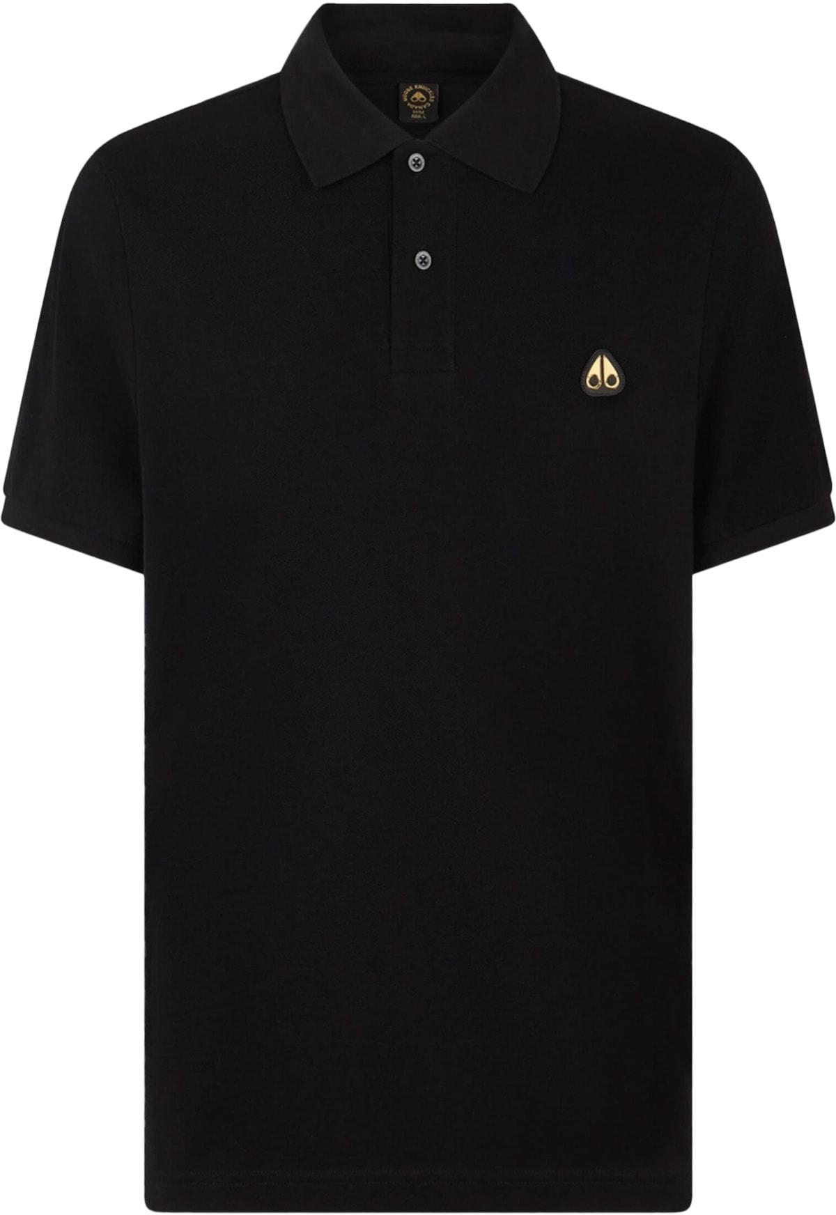 Moose Knuckles: Black Everett Polo Shirt - 1