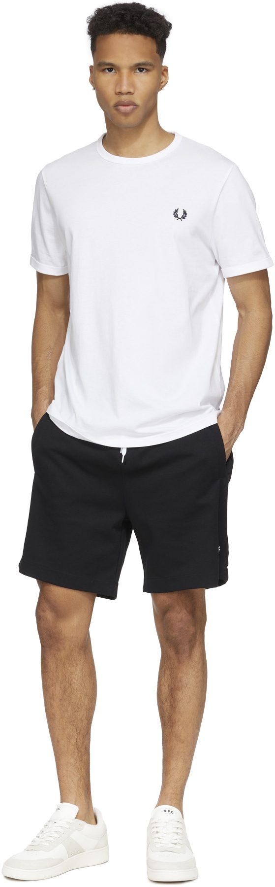 Fred Perry: White Ringer T-Shirt - 4