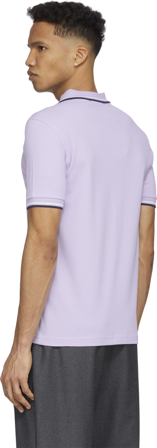 Fred Perry: Purple M3600 Twin Tipped Polo Shirt - 3