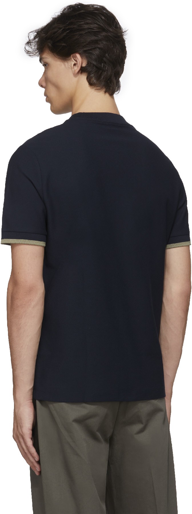 Fred Perry: Blue Tipped Cuff T-Shirt - 3