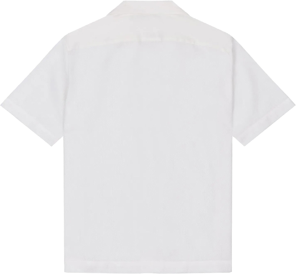 Fred Perry: White Mesh Reverse Collar Shirt - 2