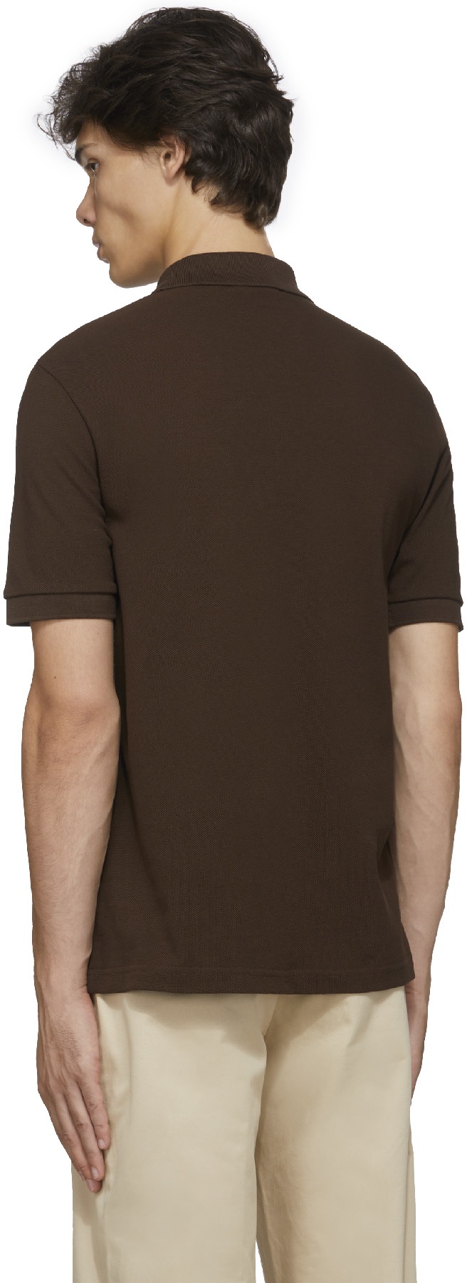 Fred Perry: Brown Piqué Polo Shirt - 3