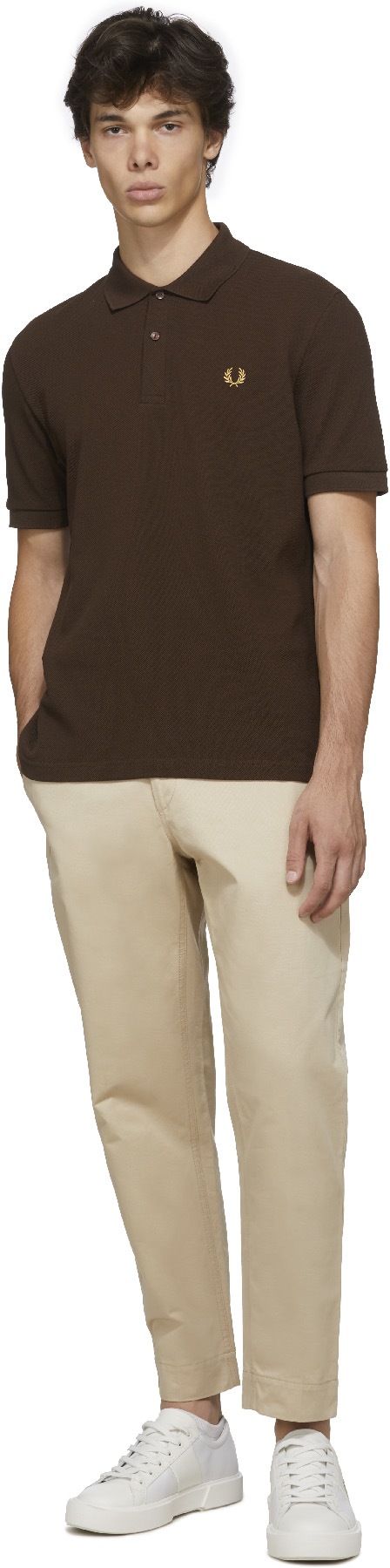 Fred Perry: Brown Piqué Polo Shirt - 4