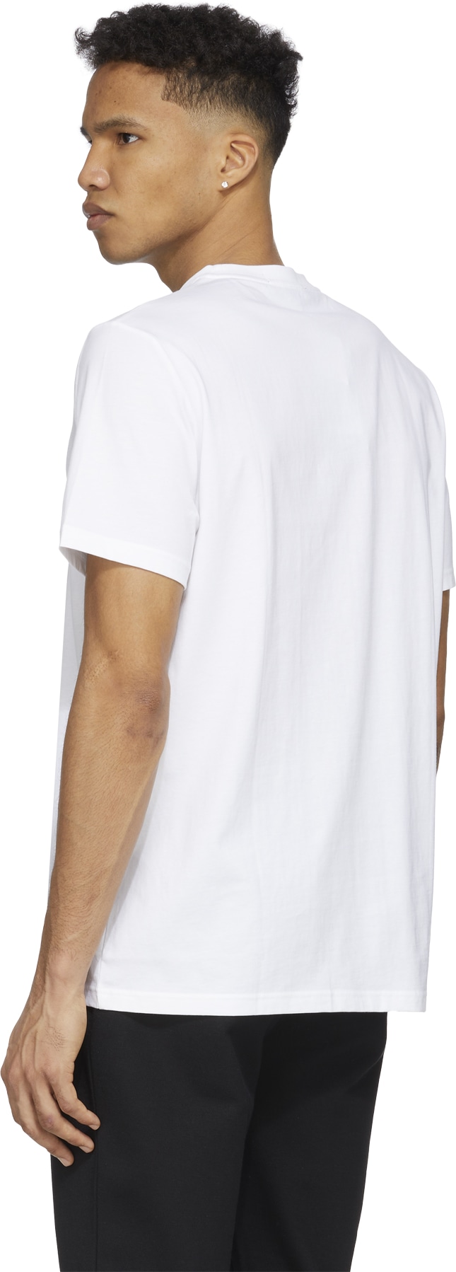 Fred Perry: White Embroidered T-Shirt - 3