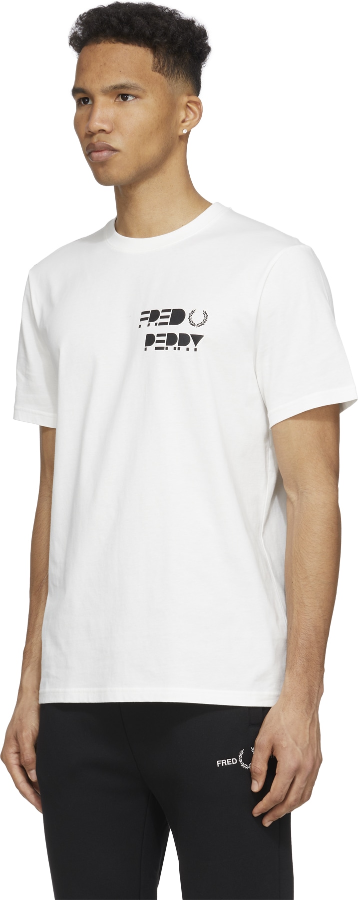 Fred Perry: White Raised Graphic T-Shirt - 2