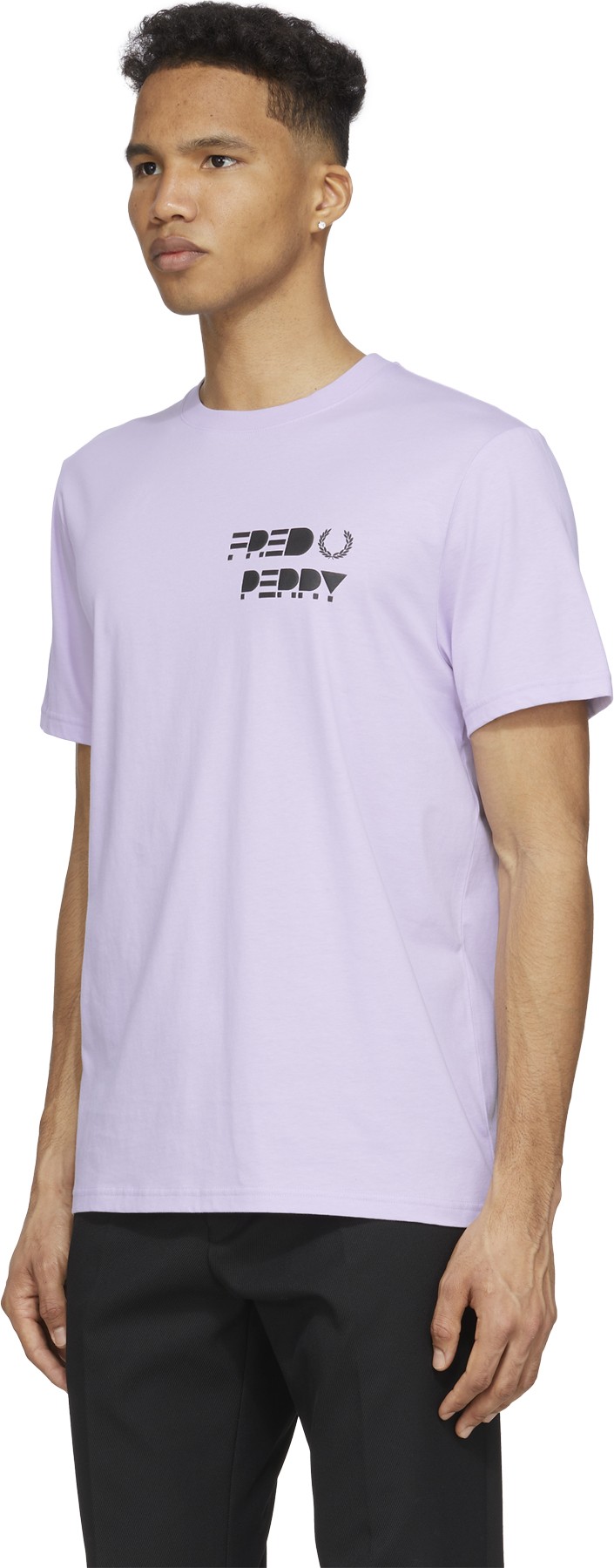 Fred Perry: Purple Raised Graphic T-Shirt - 2