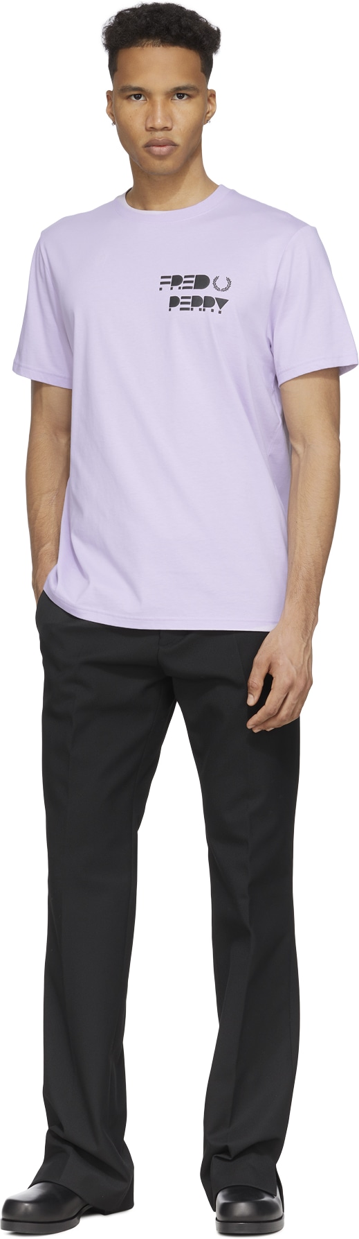 Fred Perry: Purple Raised Graphic T-Shirt - 4