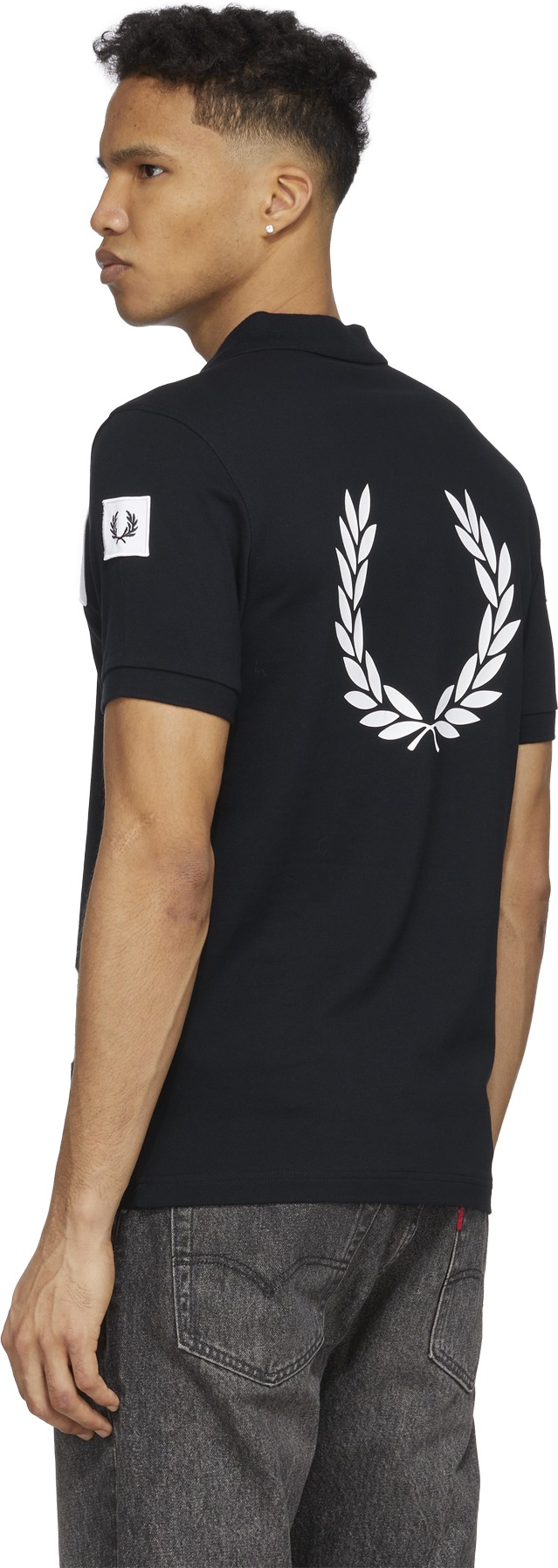 Fred Perry: Black Badge Detail Polo Shirt - 3