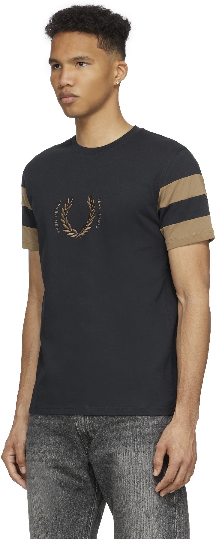 Fred Perry: White Bold Tipped T-Shirt - 2