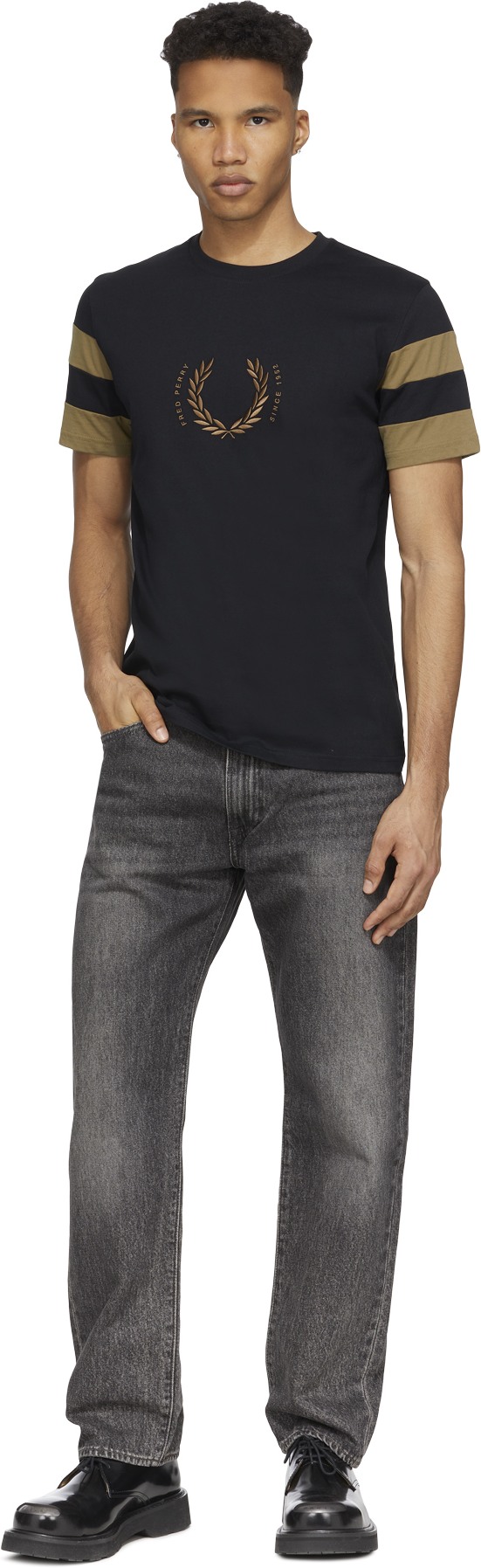 Fred Perry: Blanc T-Shirt Bold Tipped Blanc - 4