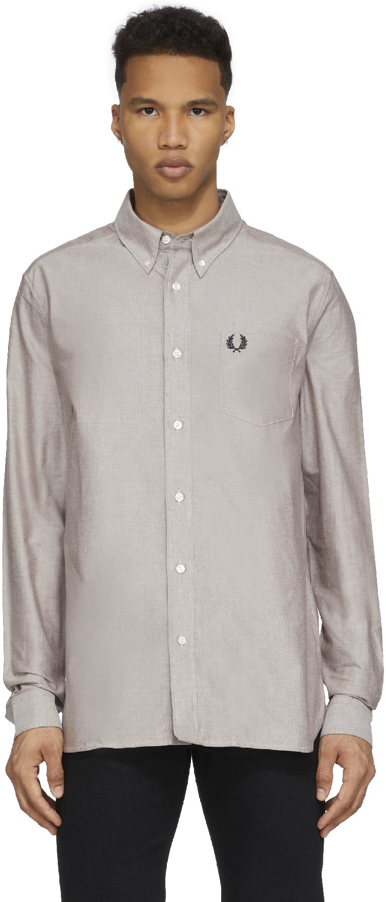 Fred Perry: Rouge Chemise Oxford Rouge - 1