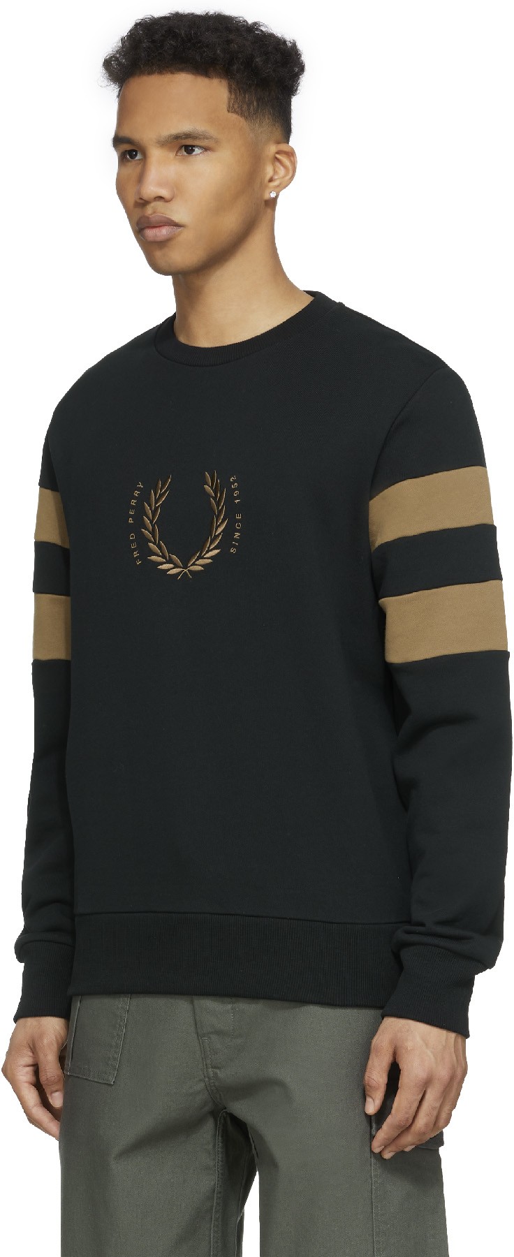 Fred Perry: Black Bold Tipped Sweater - 2