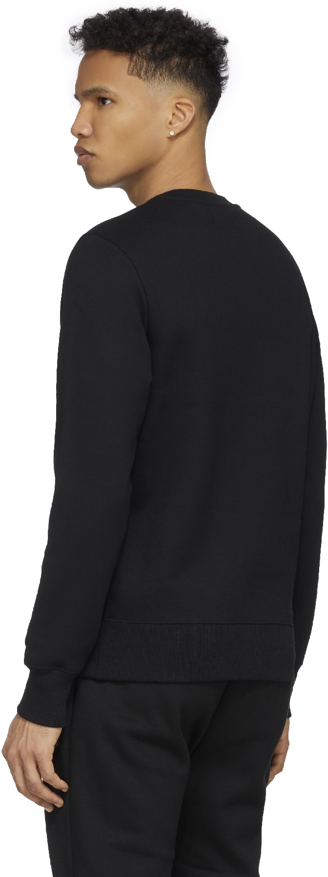 Fred Perry: Black Embroidered Sweater - 3