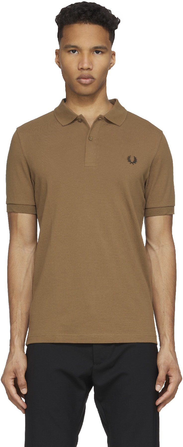 Fred Perry: Brown M6000 Tennis Polo Shirt - 1