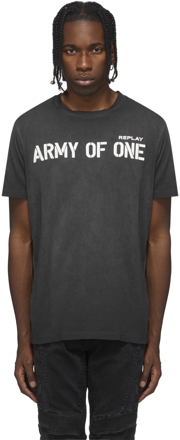 REPLAY: Black Army of One T-Shirt - 1