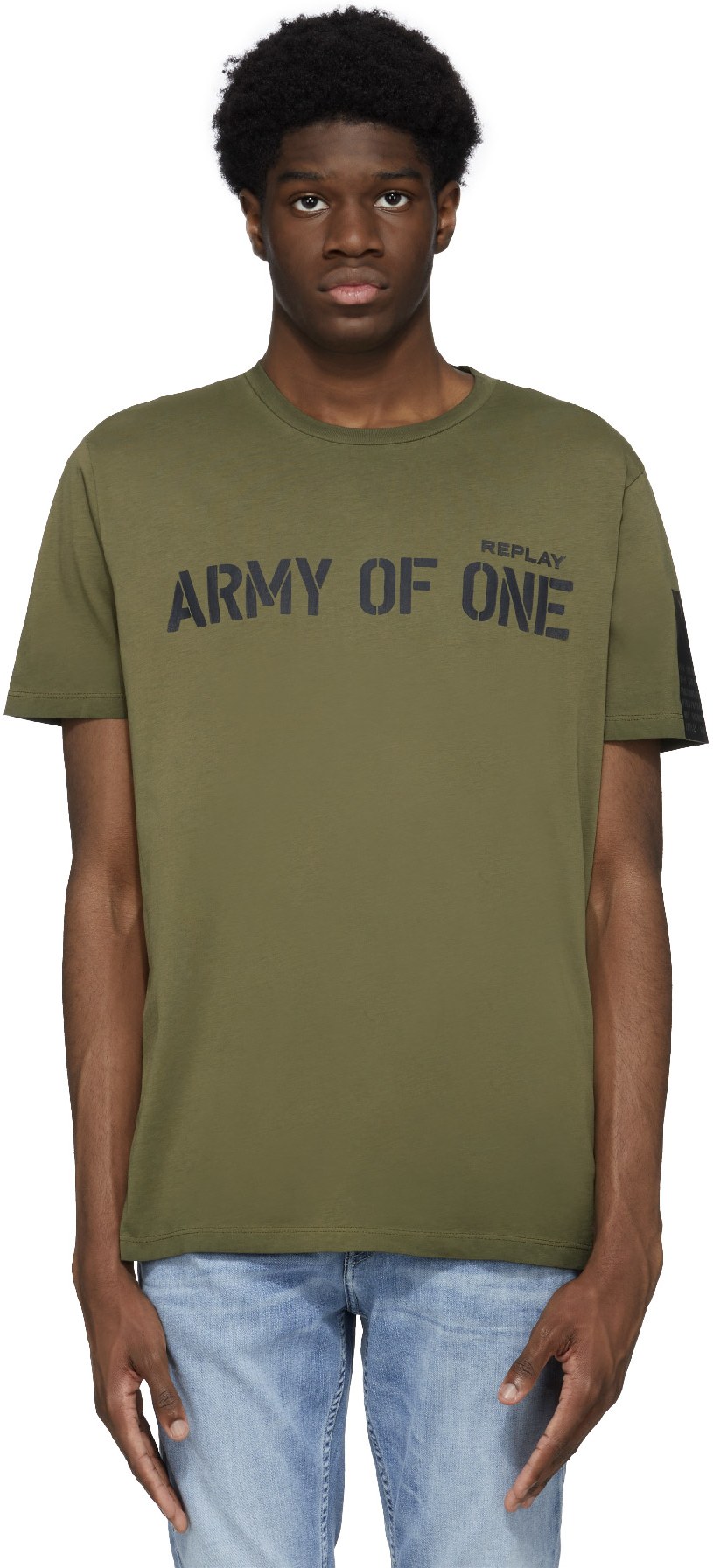 REPLAY: Green Army of One T-Shirt - 1