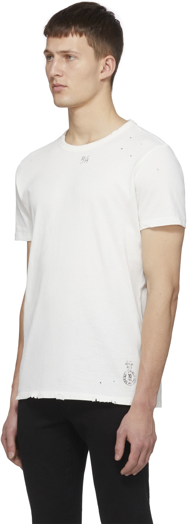 REPLAY: White Aged 10 Years T-Shirt - 2