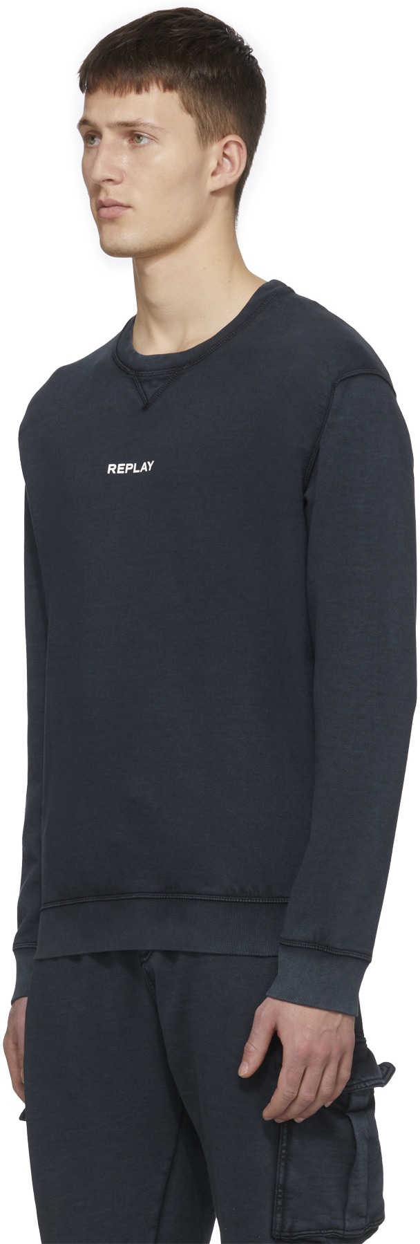 REPLAY: Black Bio Pack Crew Sweater - 2