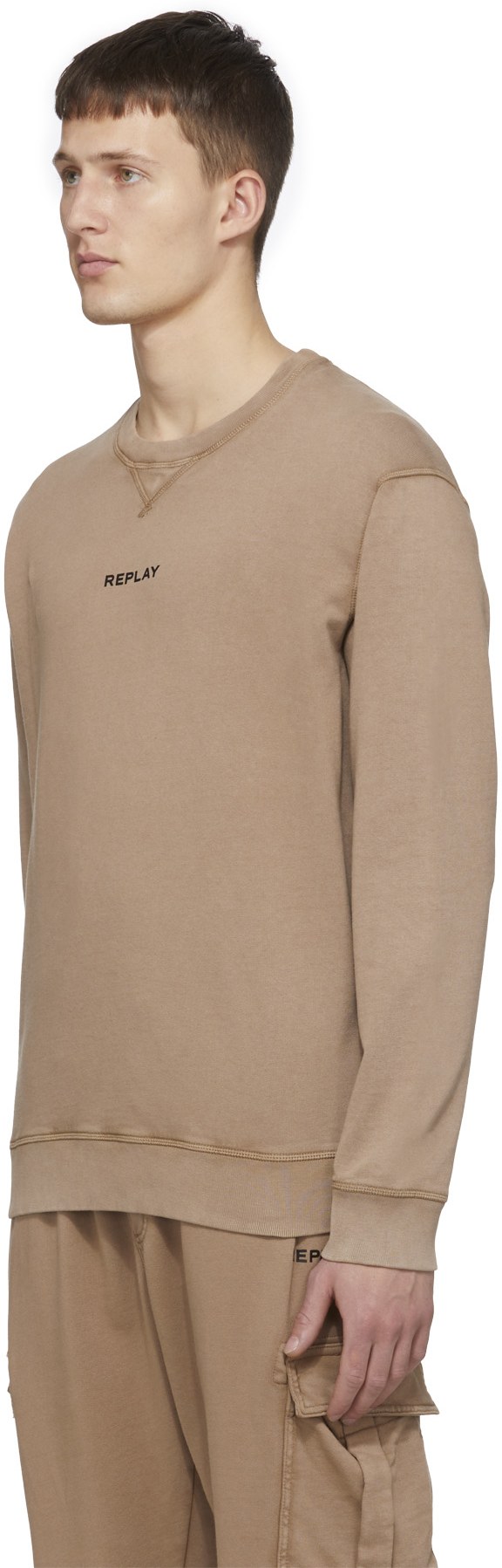 REPLAY: Brown Bio Pack Crew Sweater - 2