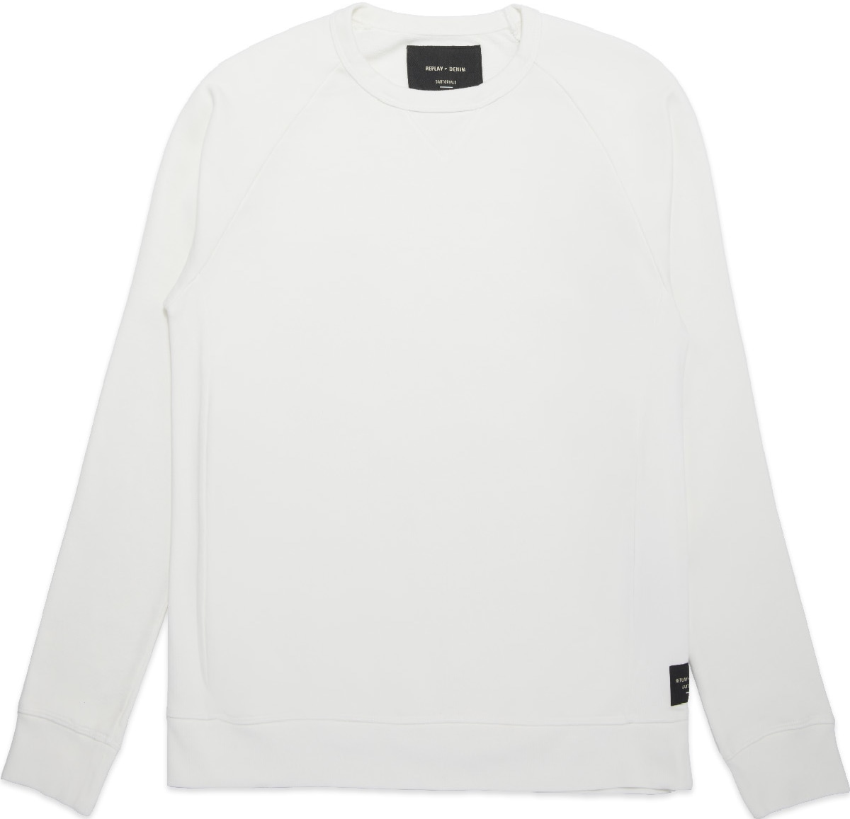 REPLAY: White REPLAY Sartoriale Crew Sweatshirt - 1