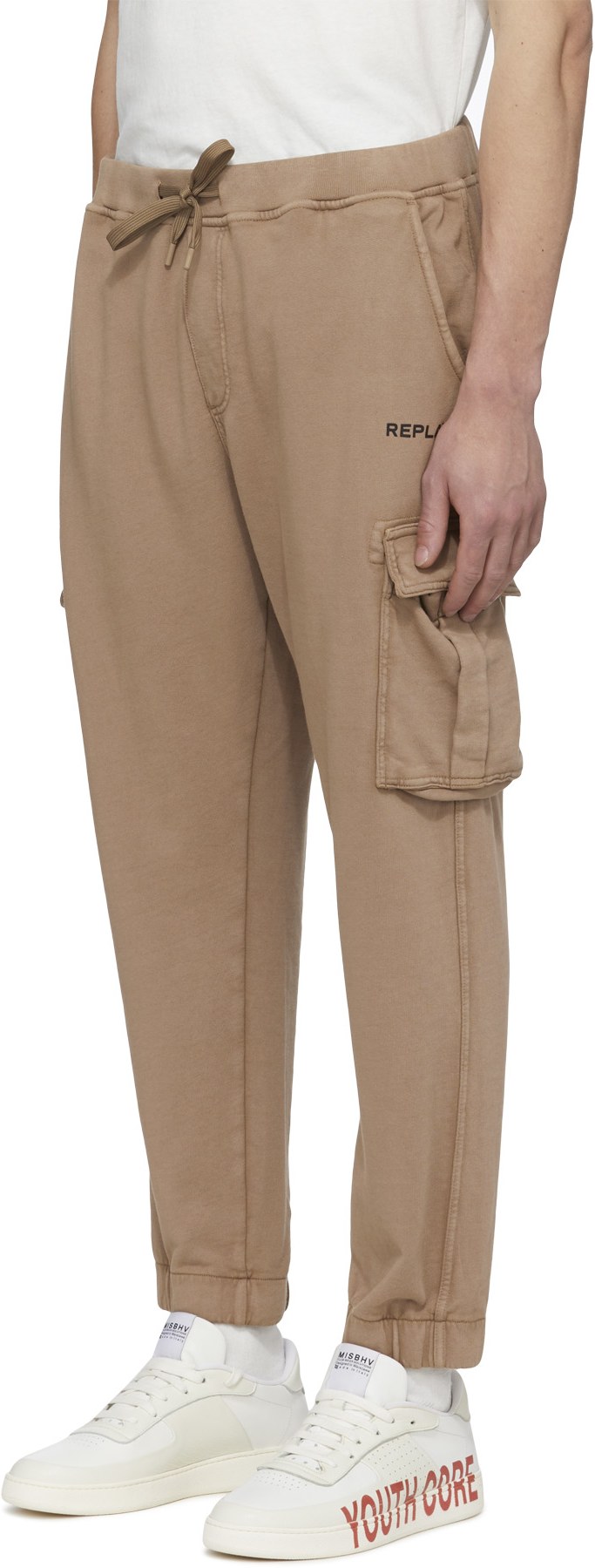 REPLAY: Brun Pantalon Cargo Polaire Bio Pack Brun - 2