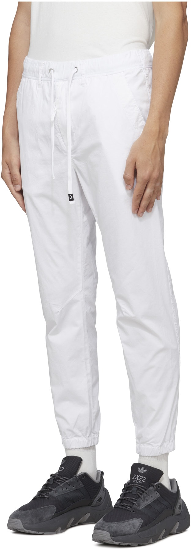 REPLAY: White Essential Garment Dyed Pant - 2