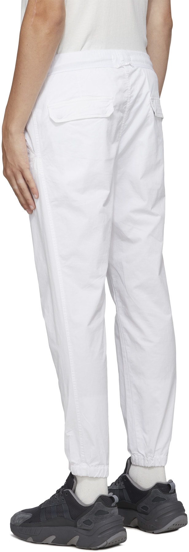 REPLAY: White Essential Garment Dyed Pants - 3