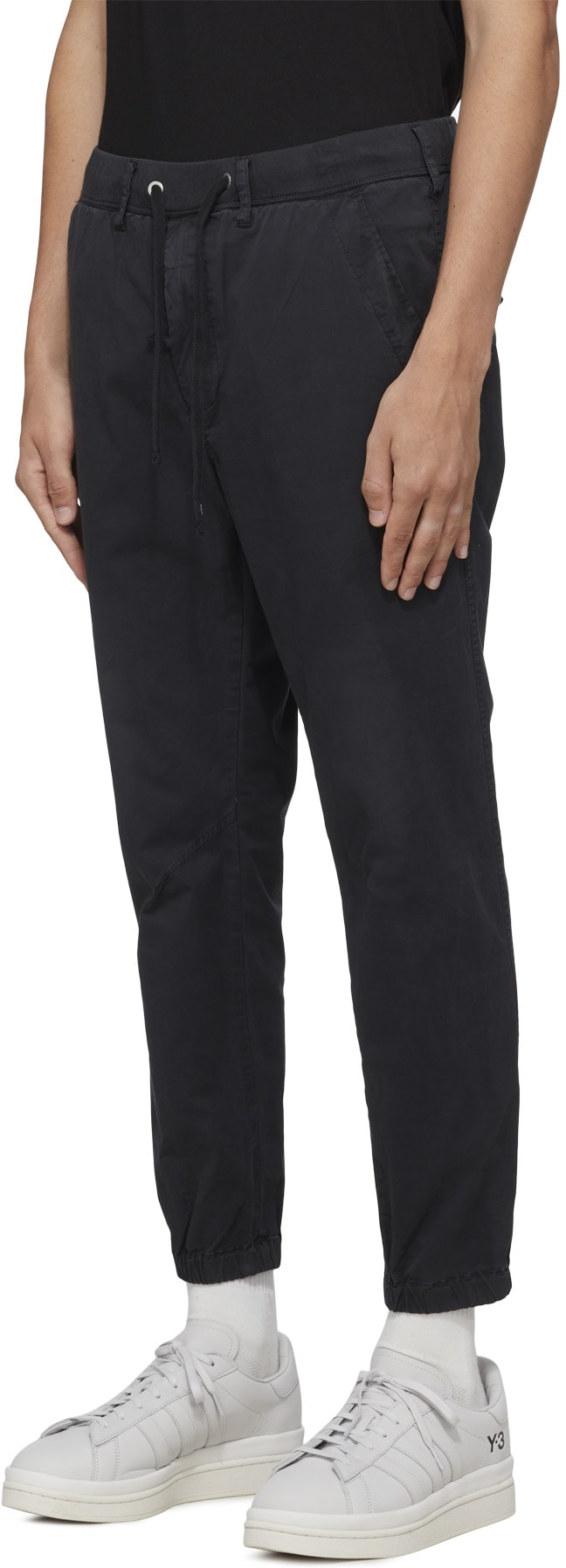 REPLAY: Black Essential Garment Dyed Pant - 2