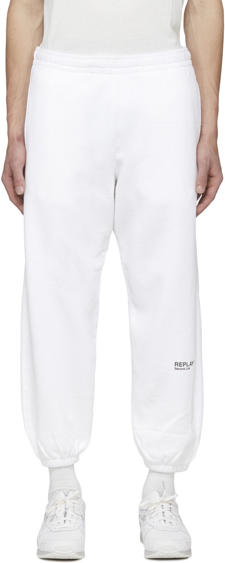 REPLAY: Blanc Pantalon de Survêtement Second Life Blanc - 1