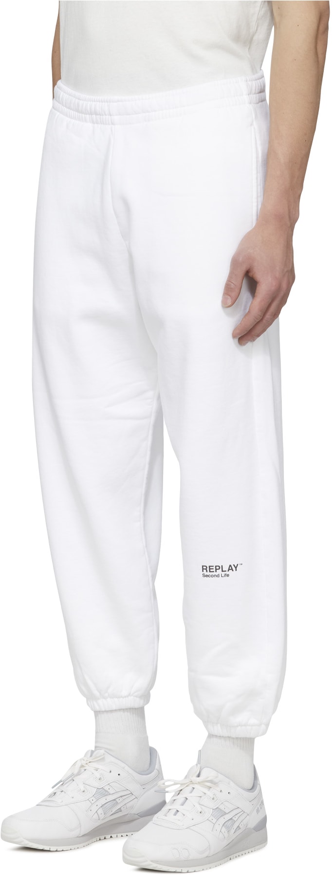 REPLAY: Blanc Pantalon de Survêtement Second Life Blanc - 2